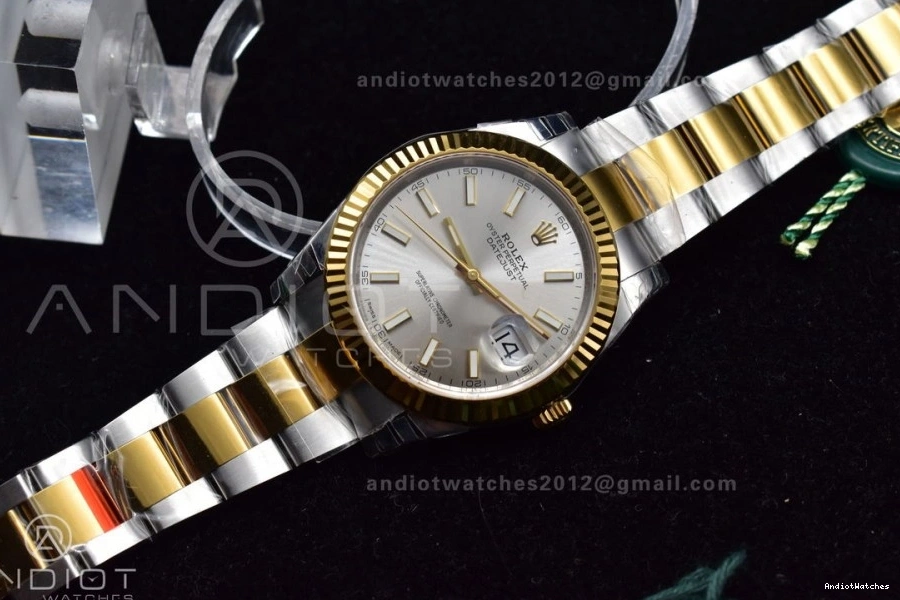 VSF SS Oyster Bracelet VS 41 Silver YG 596 1:1 Edition GoAnywhere DateJust on Dial 126333 Best 904L 0219